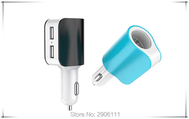 Автомобильное зарядное устройство с двумя USB-портами для iPhone Samsung Xiaomi Mitsubishi outlander
