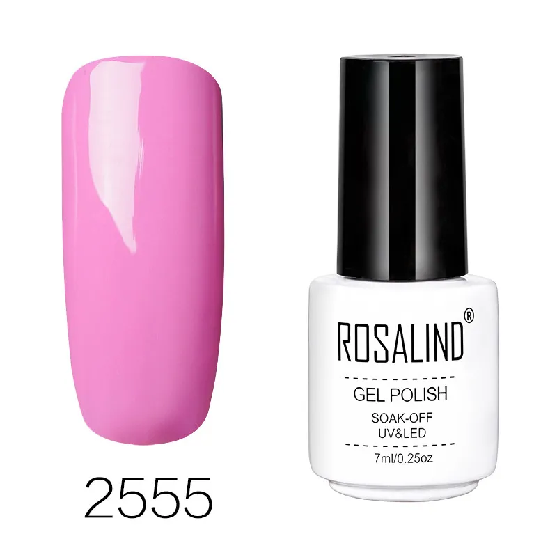 RC2555 ROSALIND гель 1S 68 чистый цвет серия Гель-лак для ногтей Гель-лак для нейл-арта набор для маникюра наращивание ногтей дизайн УФ - Цвет: RC2555