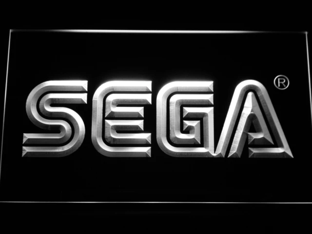 E054 sega светодиодный неоновая вывеска с включения/выключения 20+ Цвета 5 размеров на выбор