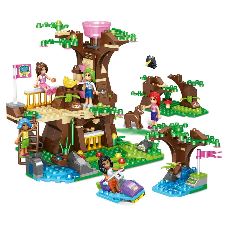 490 шт Детские развивающие строительные блоки игрушки Совместимые с Legoingly Friends city