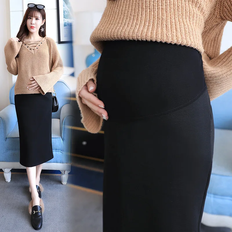 Skirts Office Long Straight Skirt