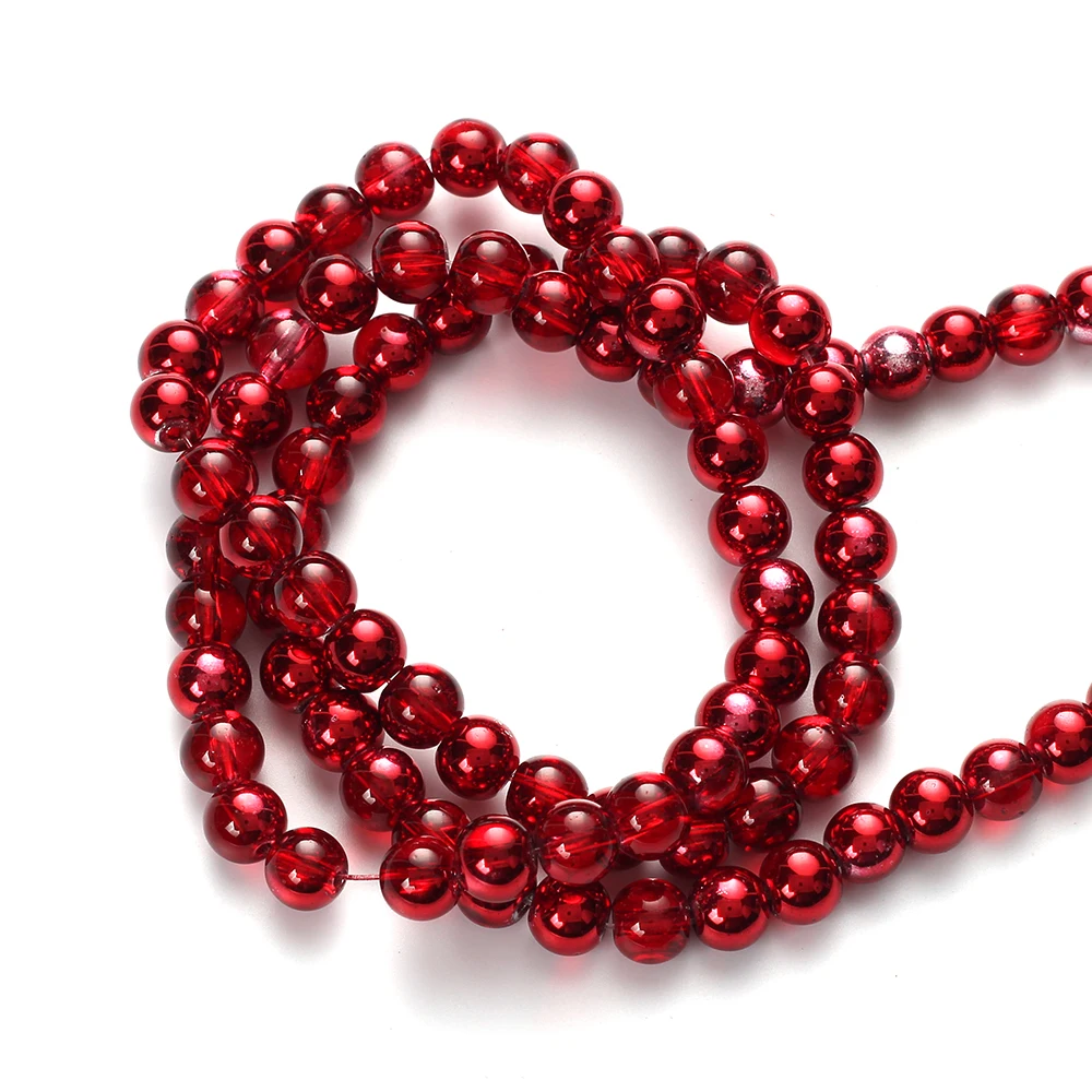 Стеклянные цветные бусины MEIBEADS 8 мм круглой формы аксессуары для изготовления