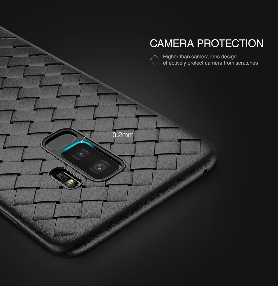 Для samsung Galaxy S8 S9 S10 S10e Note 8 9 J4 J6 A6 A8 плюс J8 M10 M20 A30 A50 ткань из плетеной сетки чехол для телефона из мягкого силикона ТПУ с рисунком крышка чехол
