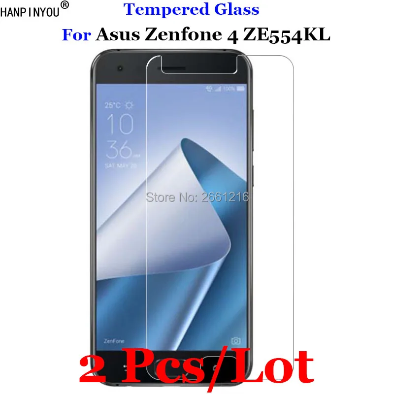 

2 Pcs/Lot For Asus Zenfone 4 ZE554KL Tempered Glass 9H 2.5D Premium Screen Protector Film For Asus Zenfone 4 ZE554KL / S660 5.5"