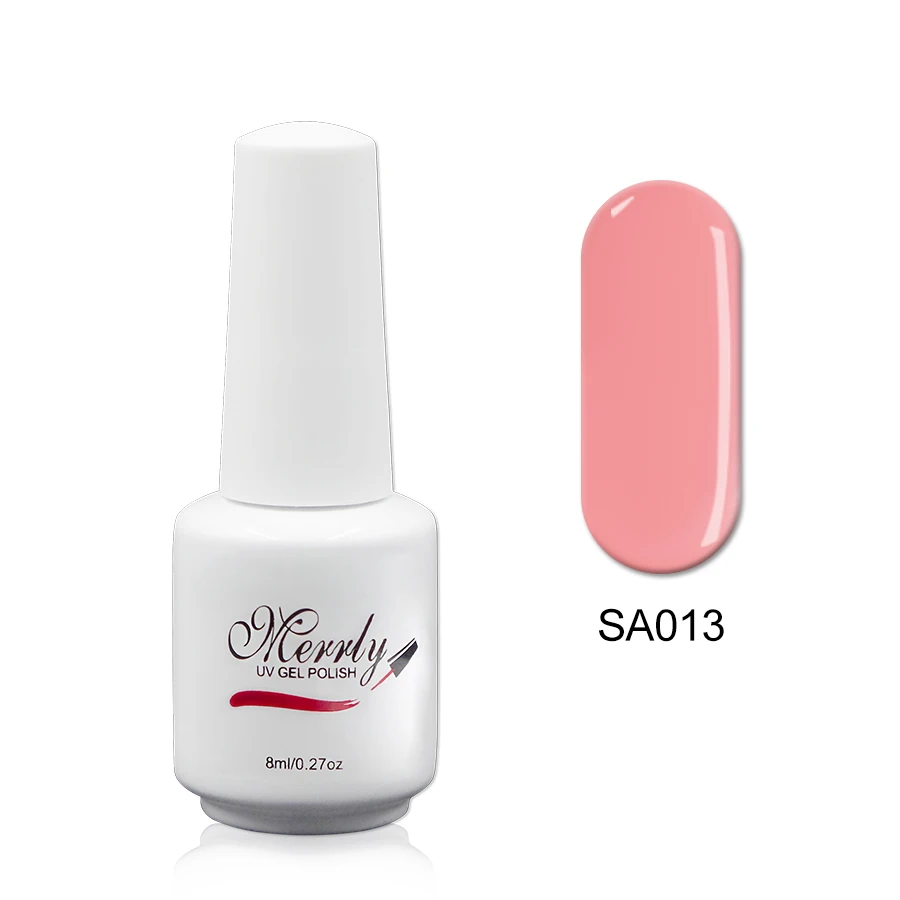Merrly 1 шт Гель лак для ногтей замочить от УФ длительный дизайн чистый глиитер (01