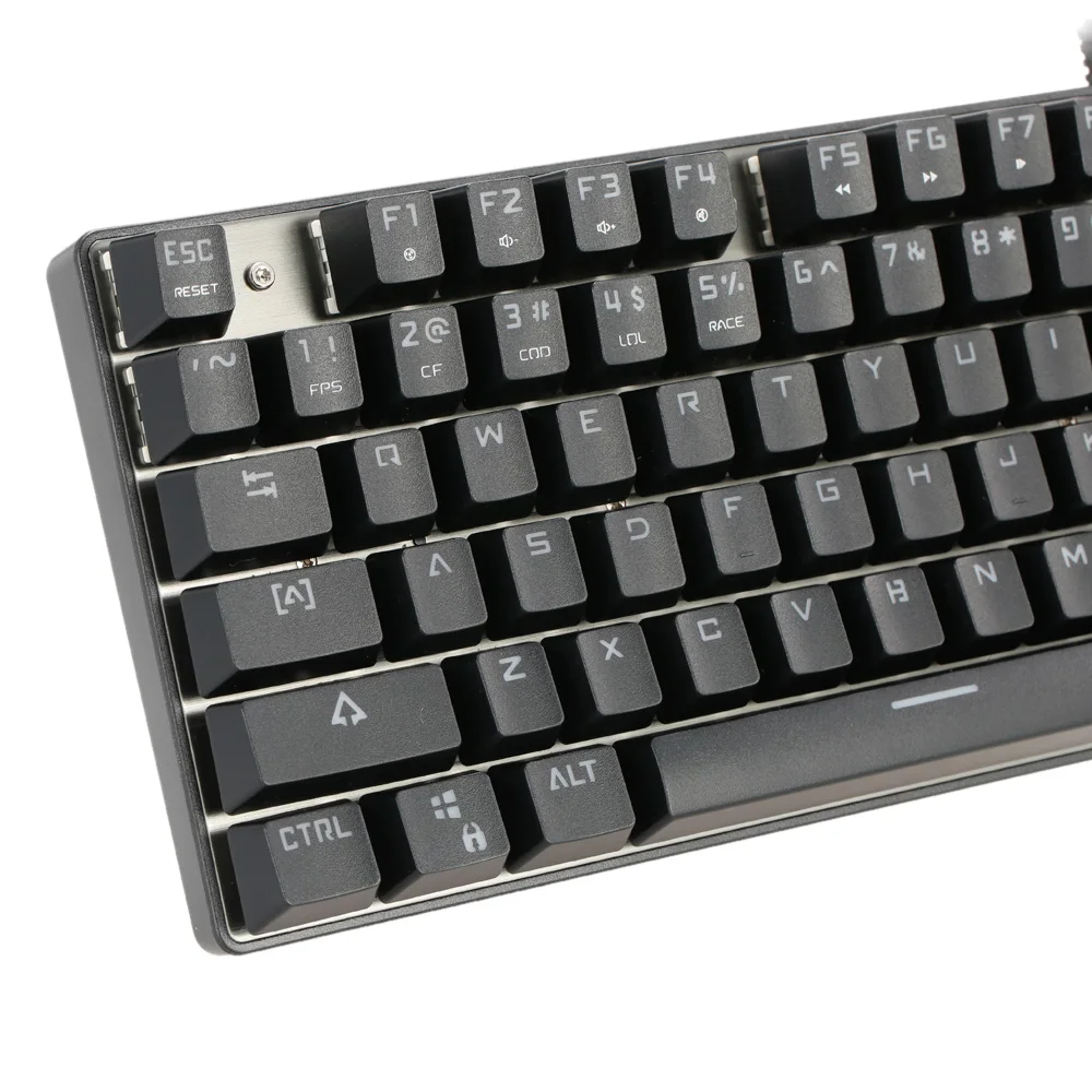 MOTOSPEED CK104 игровая клавиатура с голубыми клавишами Проводная Механическая USB