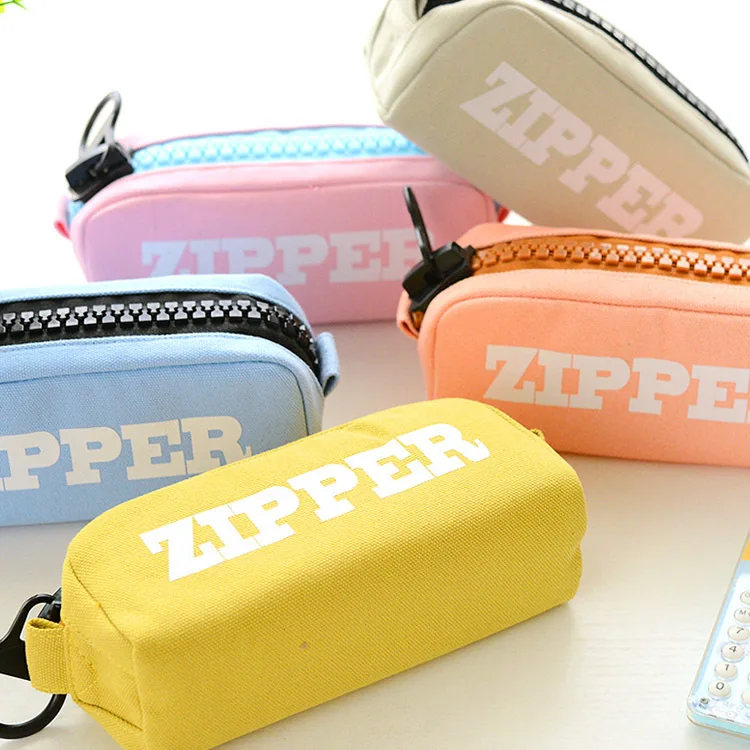 Fresh Candy Large Zipper Pencil Case Pen Holder Pouch School Stationery Phone Bag Storage Cosmetic Makeup | Канцтовары для офиса и