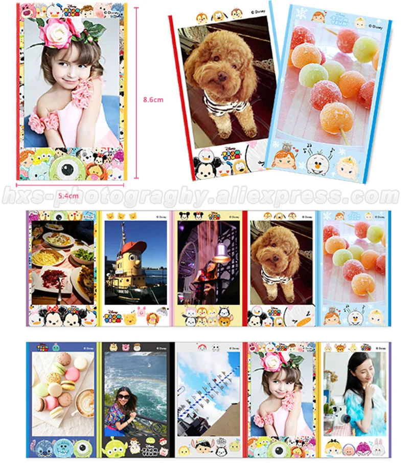 Фотобумага Fujifilm Instax Mini Instant Film Macaron& Tsum 20 листов для камеры Mini 8 9 7s 7c 70 90 25 Share SP-1 SP-2