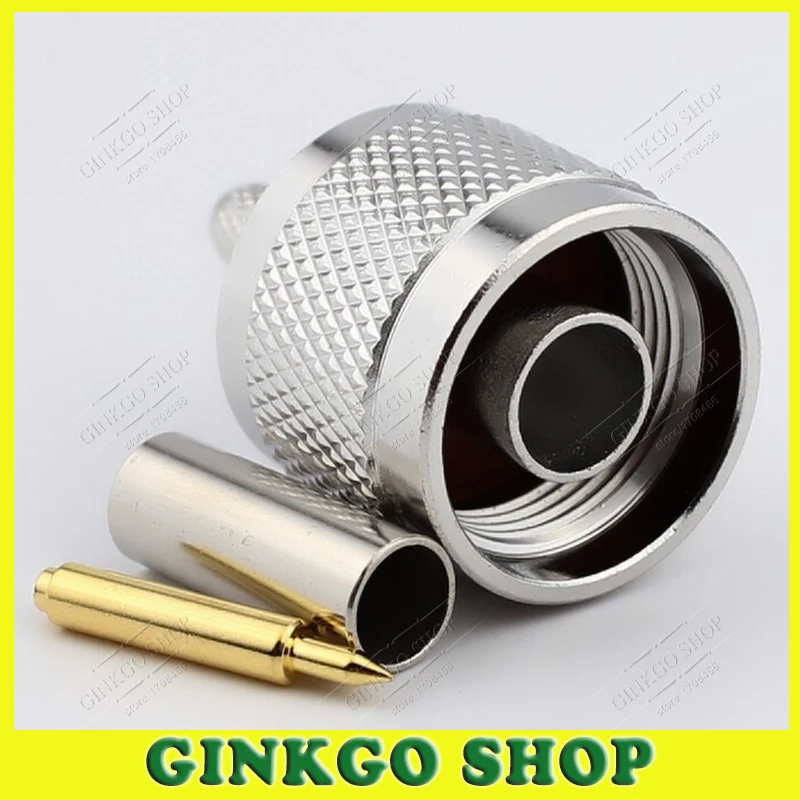 5 шт./лот N C J3 Мужской обжимной разъем n типа для RG142 RG58 LMR195 LMR200 3D FB кабель штекер