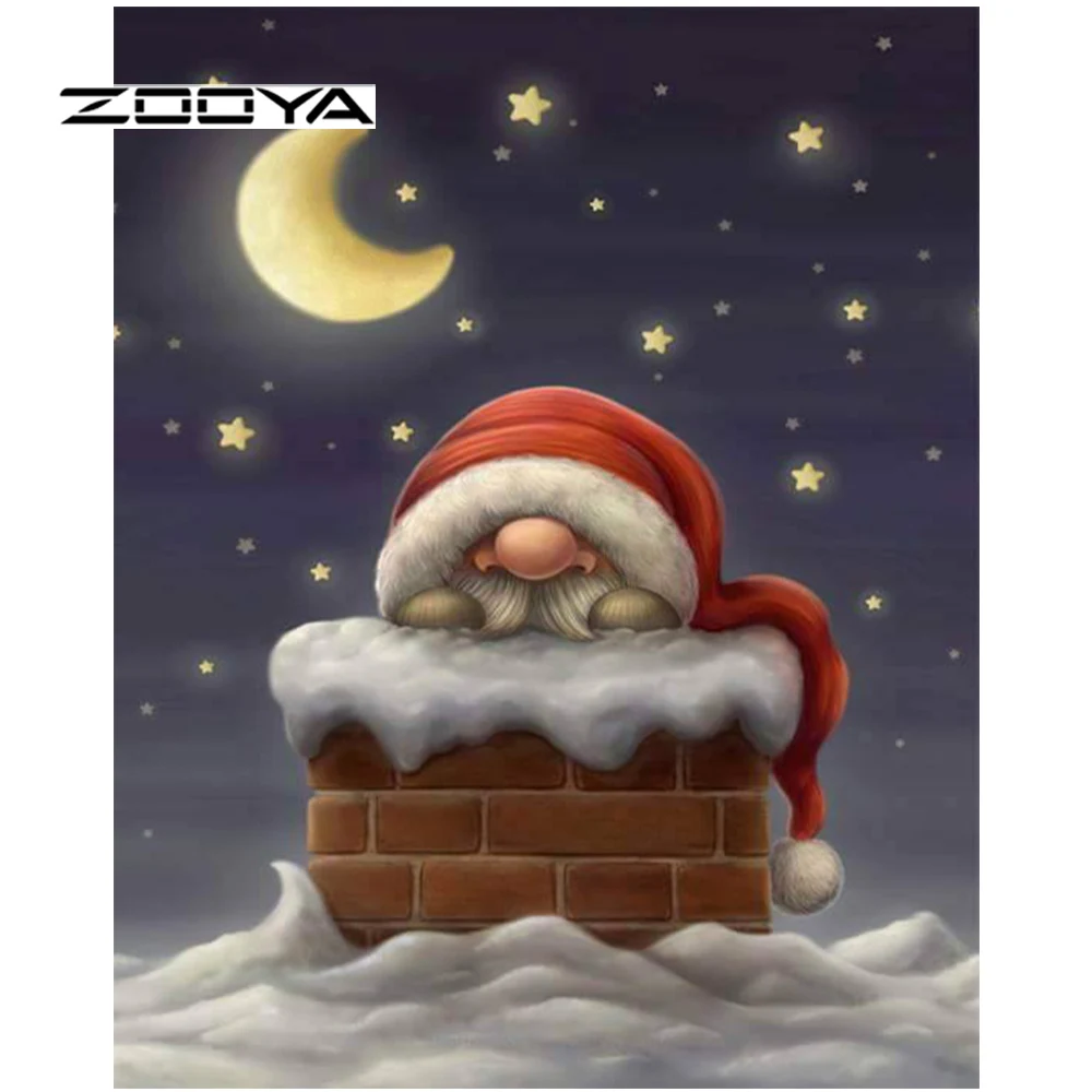 ZOOYA 5D DIY бриллиантовый рисунок Рождество Санта Клаус полная дрель Алмазная