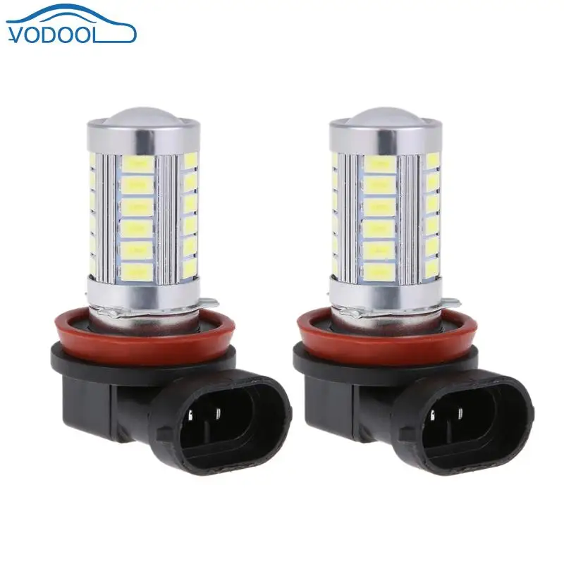 2 шт./пара 12 В постоянного тока H8 5730 33SMD белый светодиод передний противотуманный