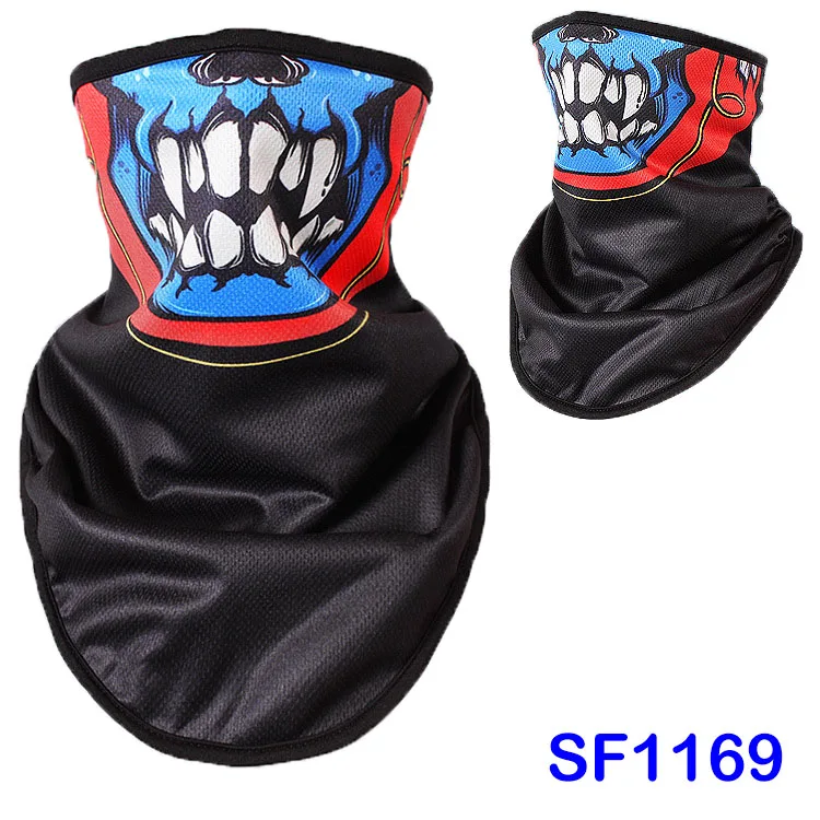 SF1169 WildSurfer, мужские нагрудники для катания на лыжах, 3D принт, череп, маска для сноуборда, зимний теплый флисовый треугольный шарф, женская маска для катания на коньках FJ44 - Цвет: SF1169