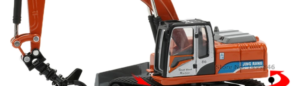 JINGBANG 1: 60 сплав Grab деревянная машина Игрушечная машина модель строительная машина Машинки Игрушки для детей подарок для мальчиков