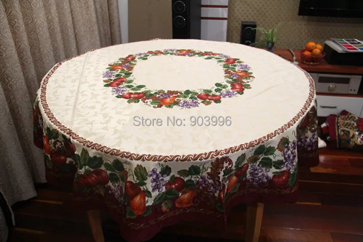 

Free shipping-Napa fruit jacquard fabric tablecloth Continental