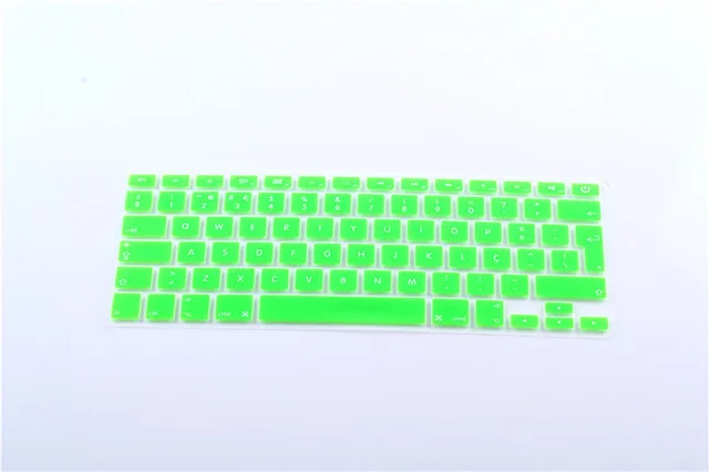 green Португалия португальский ЕС/Великобритания Силиконовый чехол для клавиатуры защитная пленка для Mac Macbook Air Pro retina 13 15 17 дюймов - Цвет: green