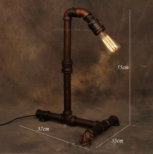 Железная фурнитура винтажный напольный светильник в стиле ретро деко лофт с