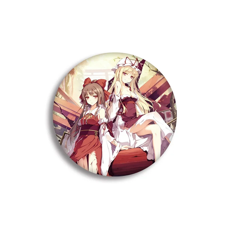 Аниме Touhou проект значок косплея японский мультфильм проект Shrine Maiden металлическая фигурка Konpaku Youmu броши на булавке - Цвет: 2