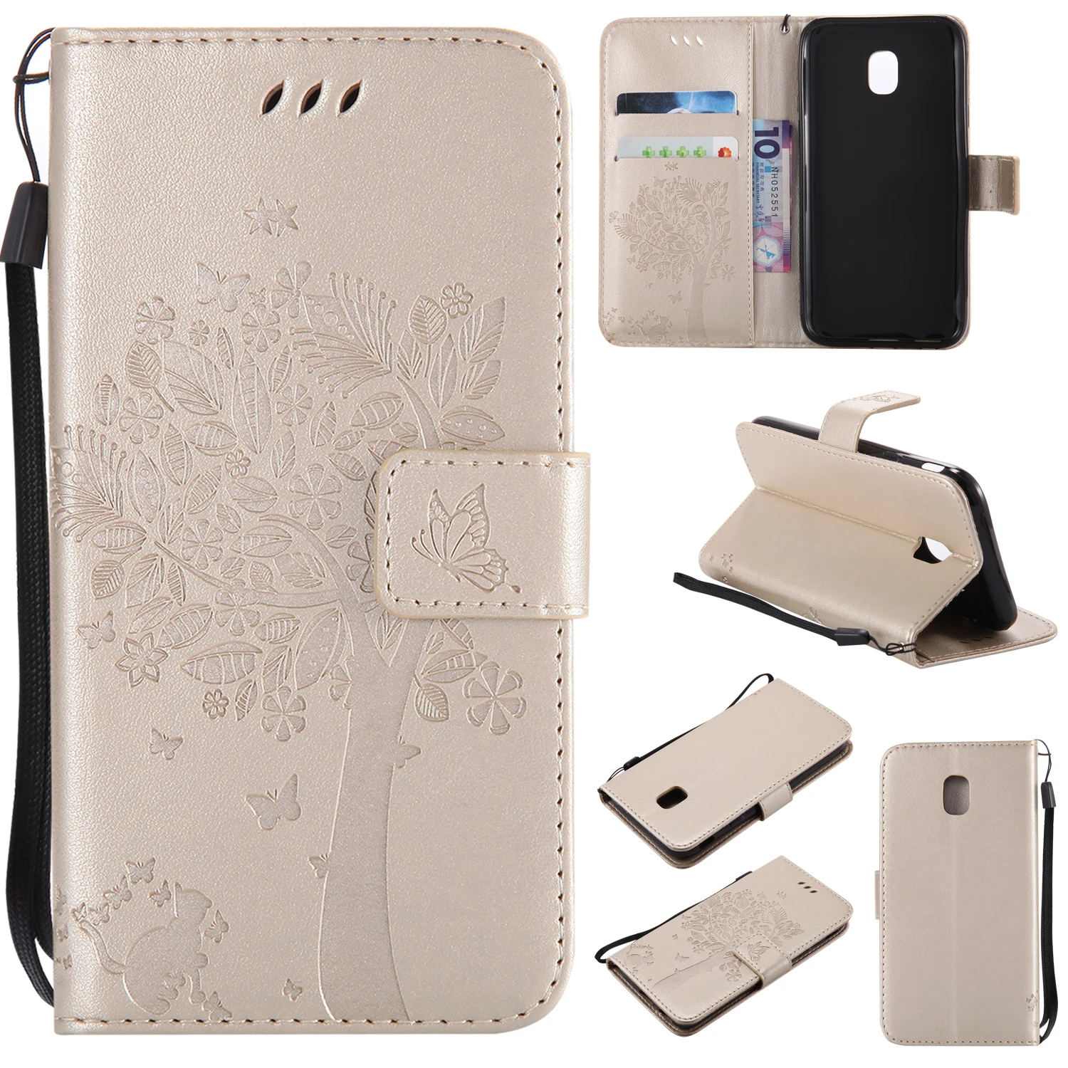 2017 кожаный чехол-книжка для samsung Galaxy J5 J 5 SM-J530Y/DS 530 J530F J530FM J530FM/DS чехол телефона J530YM/DS