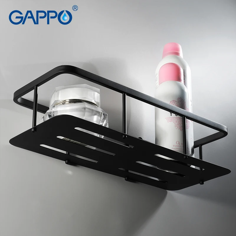 GAPPO корзина для душа настенные аксессуары держатель ванной корзины душа|Полки