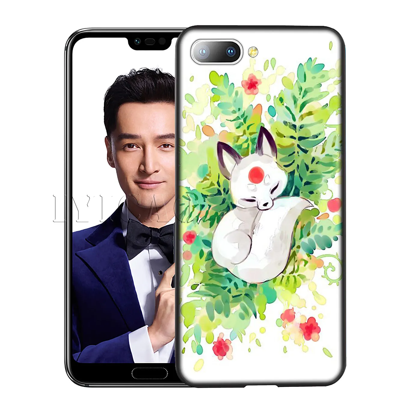 Iyicao лисы в осенними листьями лес силиконовый мягкий чехол для Huawei Y7 Y6 Prime Y9 2018 Honor 8C