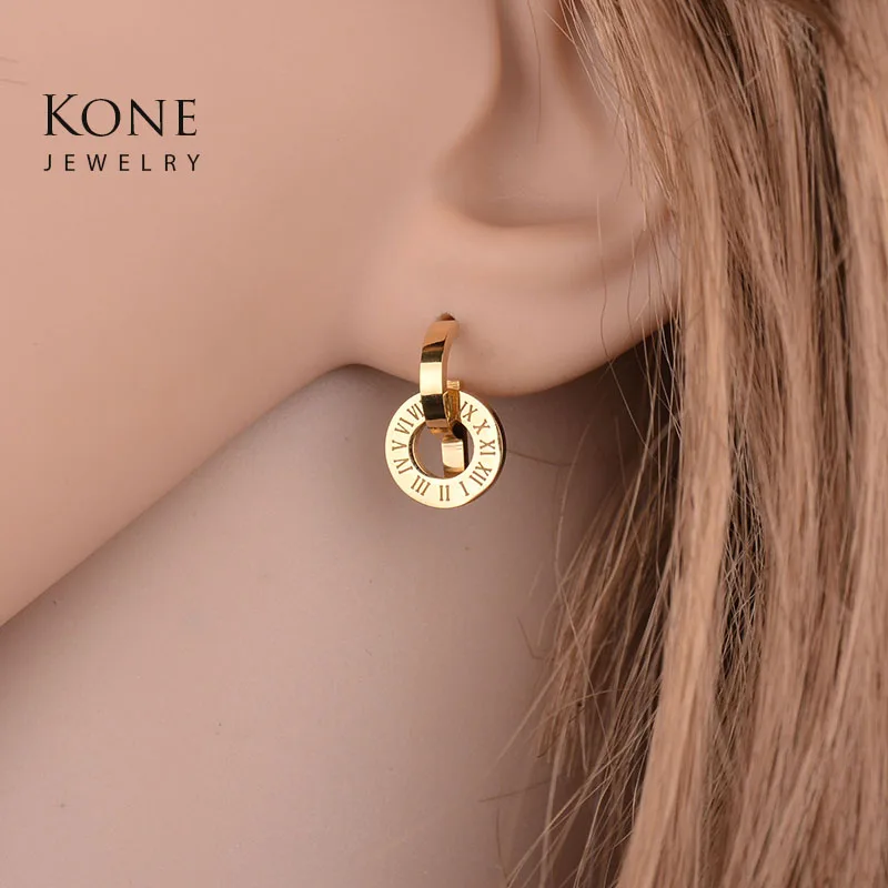 Женские серьги-гвоздики UZone роскошный простой современный ювелирный круг