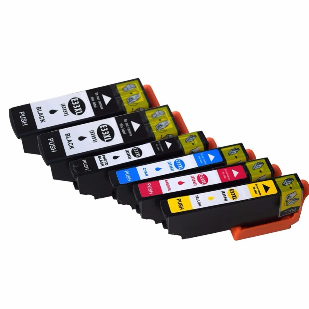 

6 шт./упаковка, картриджи для принтера Epson