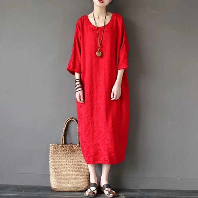 Женское длинное платье макси из хлопка повседневное винтажное весна лето 2017|maxi