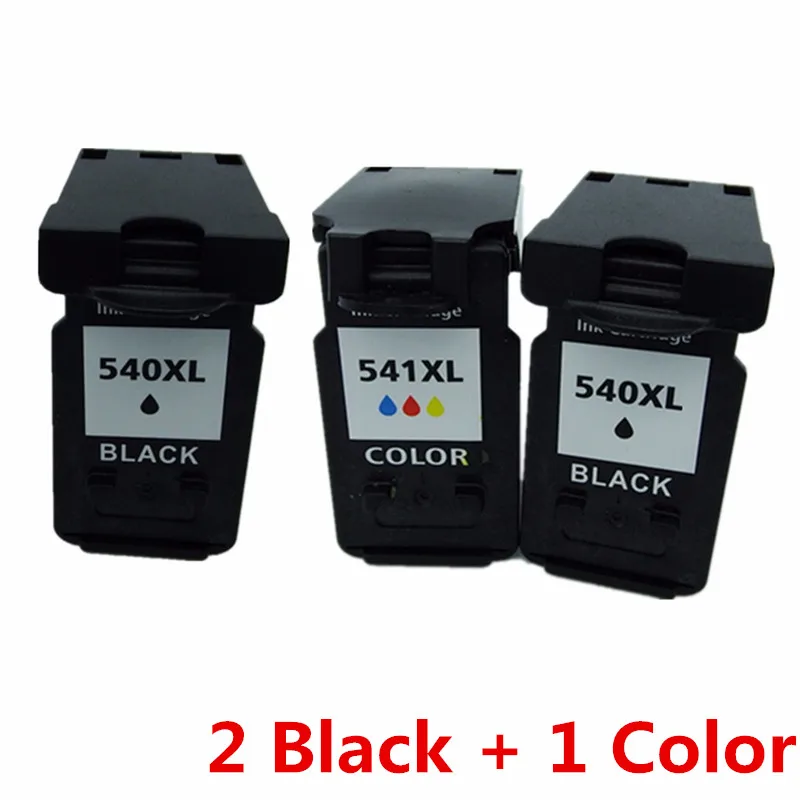 Востановленные картриджи для струйного принтера для Canon PG-540 XL PG-540XL PG 540 PG540 CL-541 CL541 Pixma MG3155 MG3200 MG3255 MG3500 MG3550 - Цвет: 1 Set 1 Color
