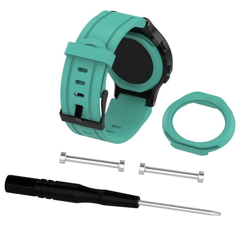 Light green FIFATA для Garmin Forerunner 225 Цветной силиконовый ремешок спортивный сменный ремешок для наручных часов браслет аксессуары с инструментом - Цвет: Light green