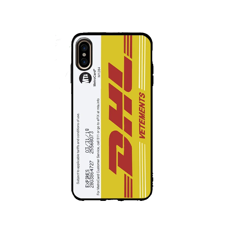 Логотип DHL Мягкий ТПУ чехол для iphone 8 7 6 S plus X XS MAX XR силиконовый телефона Нью-Йорк