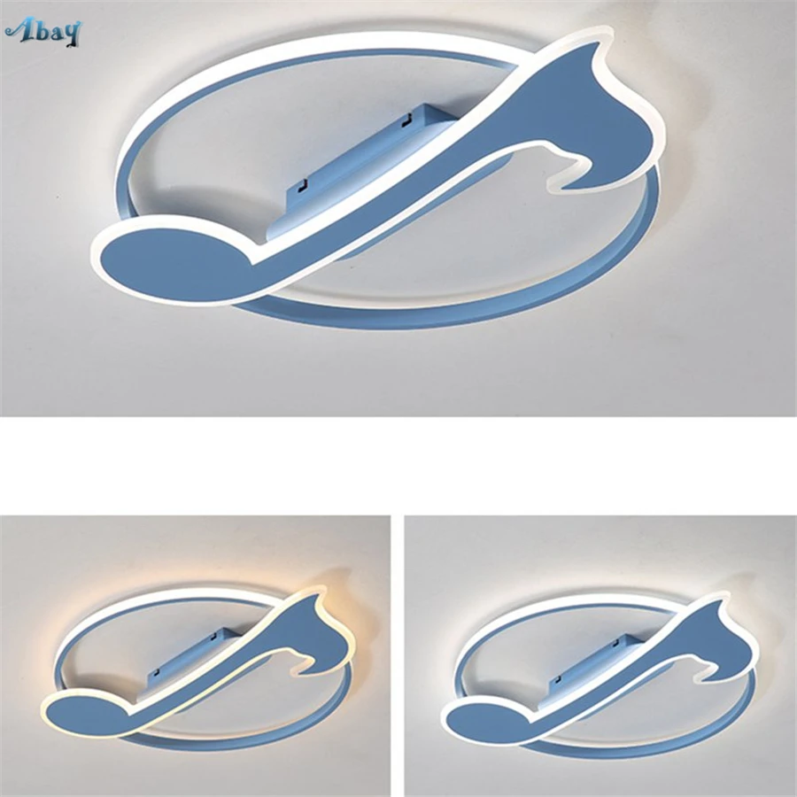 

Creative Musical Notes Shape Ceiling Lights for Children's Room Kindergarten Living Room Bedroom Kids Room Light Modern Led Lamp