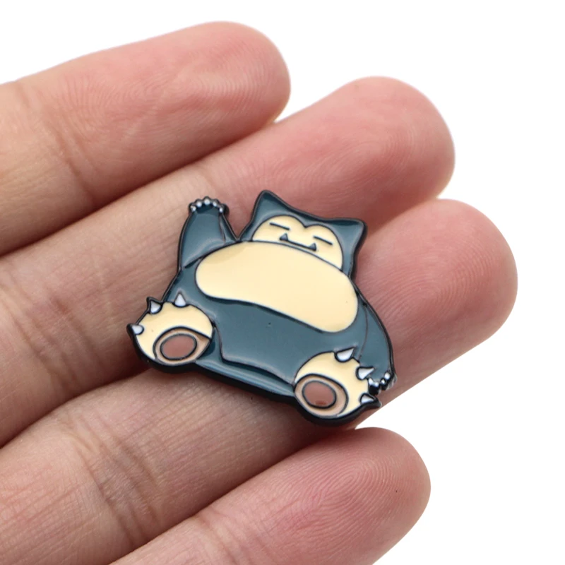 P3361 Dongmanli Snorlax милые металлические эмалированные булавки и броши для женщин и мужчин нагрудные булавки рюкзак сумки шляпа значок подарки