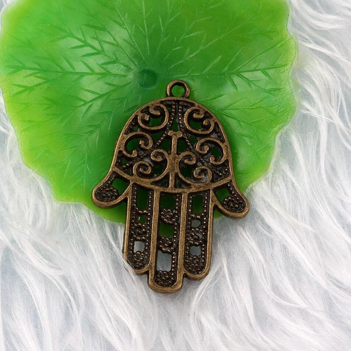 Соединитель Hamsa подвески из бронзы для браслетов ручной работы Ювелирная