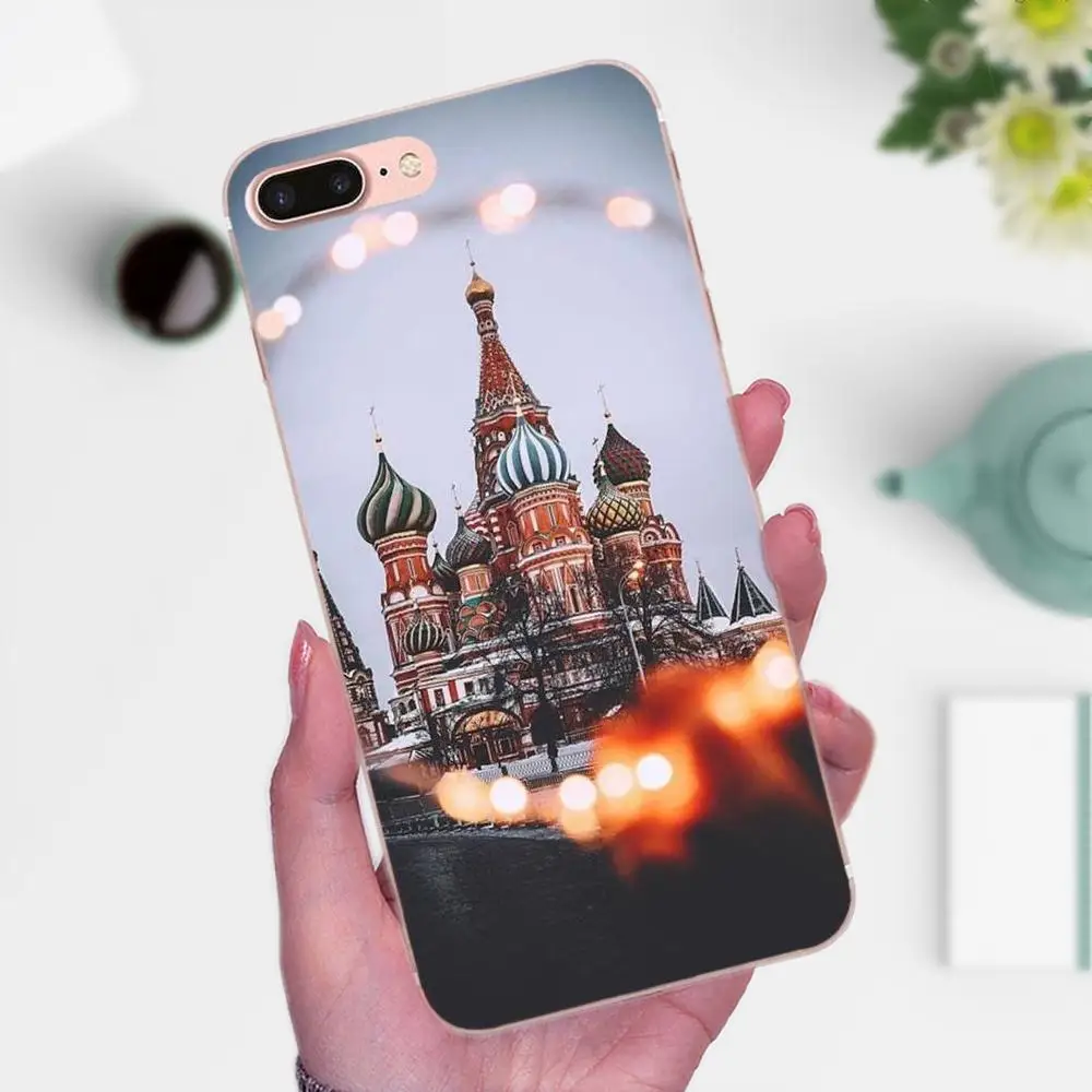 Россия Москва ночь для Galaxy A3 A5 A7 On5 On7 2015 2016 2017 Grand Alpha G850 Core2 Prime S2 I9082|Бамперы| |