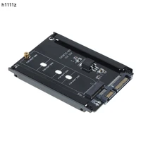 h1111z add on cards black metal case bm key m 2 ngff ssd to 2 5 sata 3 6gbs adapter card with enclosure socket m2 ngff adapter