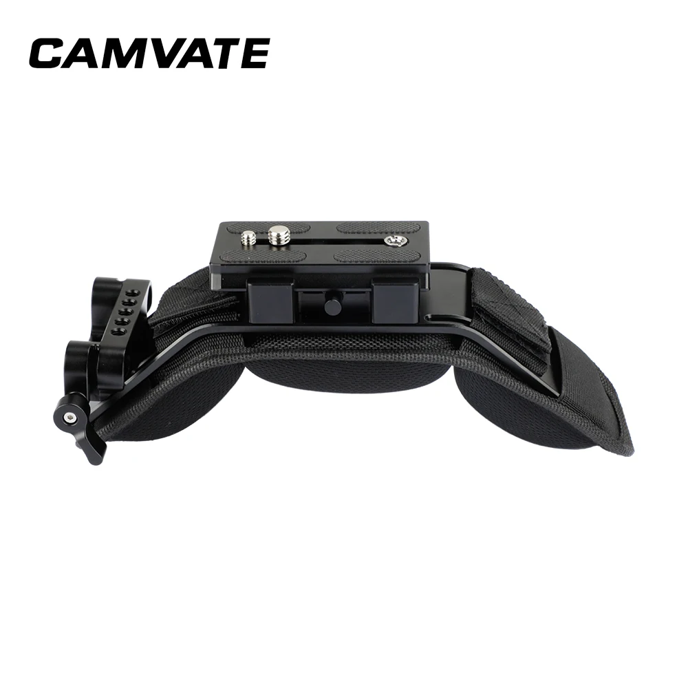 Крепление на плечо CAMVATE с быстроразъемной пластиной Manfrotto в сборе и двойной зажим