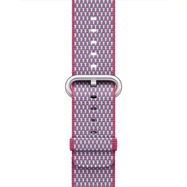 Спортивный тканый нейлоновый ремешок, мягкий ремешок для apple watch 4, 44 мм, 40 мм, браслет на запястье, ремень, тканевый нейлоновый ремешок для iwatch 3/2/1 - Цвет ремешка: Фиолетовый