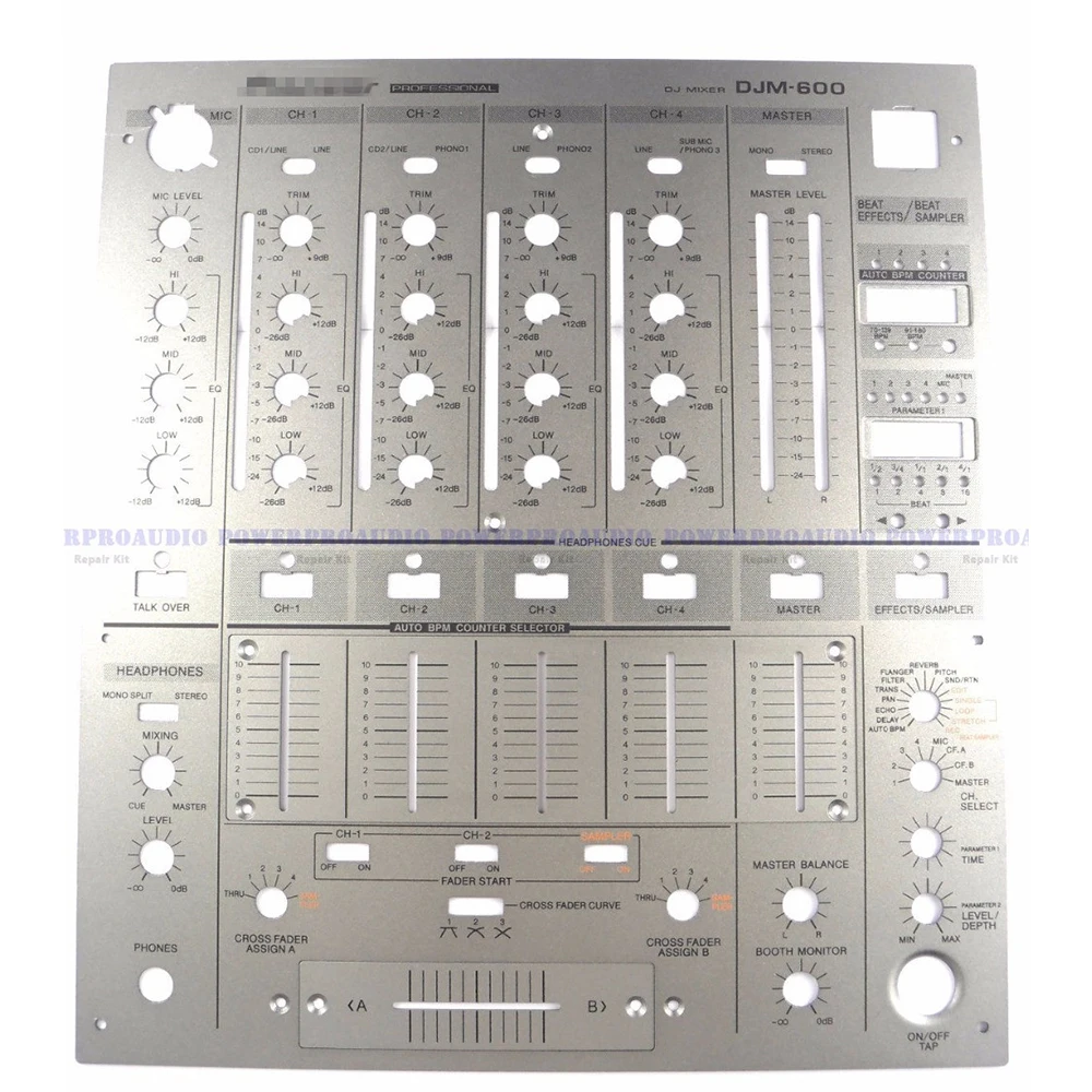 Основная Лицевая панель DNB1075 Fader DAH2100 DAH2448 Сменные пластины для Pioneer DJM600|Аксессуары