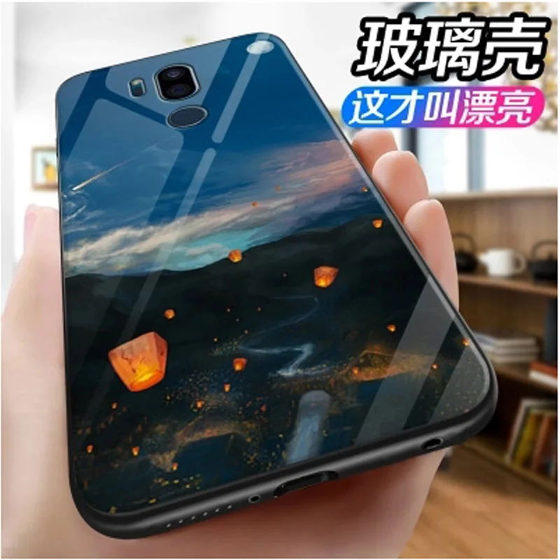 Закаленное стекло окрашенный чехол s для LG G7 чехол ThinQ задняя крышка для LGG7 ThinQ защитная оболочка для LG G 7 Чехол ThinQ coque