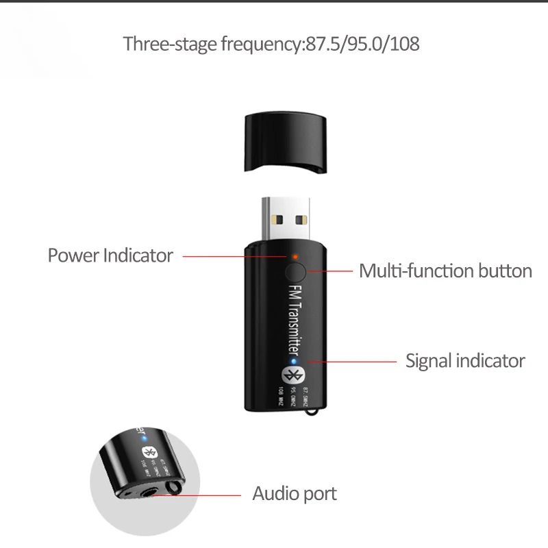 Беспроводной адаптер HEVARAL USB FM передатчик для автомобиля комплект громкой связи