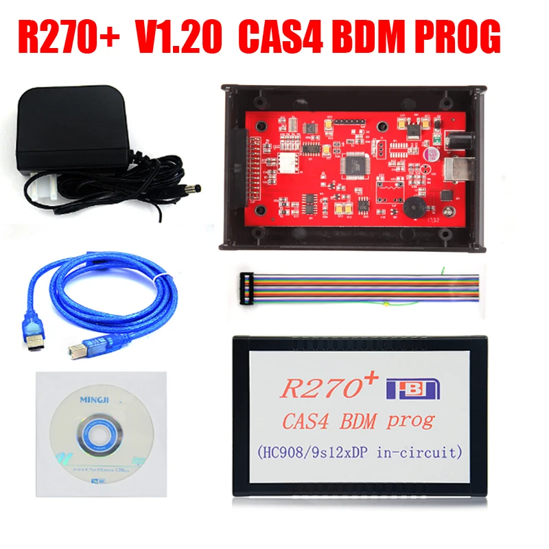 Лучший R270 + v1.20 CAS4 для B MW r270 BDM и AK90 Авто ключевой программер BM W CAS4OBD2 копия