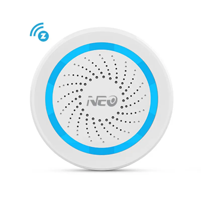 NEO Z-wave Plus Беспроводная сигнальная сирена домашняя Автоматизация с питанием от аккумулятора ЕС 868,4 МГц звуковой сигнал ZWave сирена датчик сигнализации