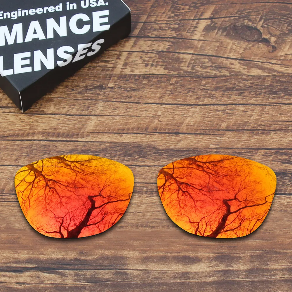 ToughAsNails поляризованные Сменные линзы для солнцезащитных очков Oakley Frogskins Fire Red Mirrored