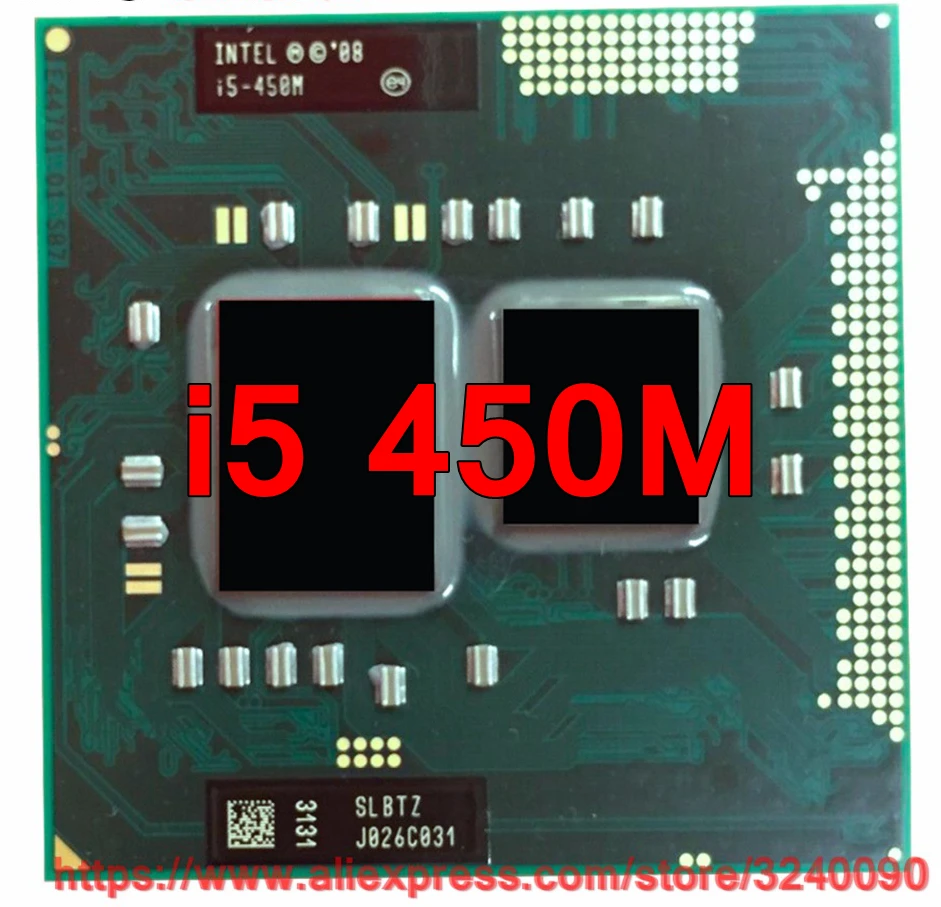 Оригинальный двухъядерный процессор lntel Core i5 450M 2 40 ГГц для ноутбука PGA988