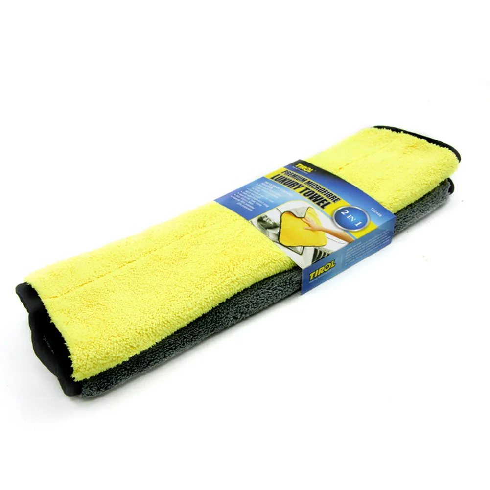 Прочная Толстая плюшевая ткань из микрофибры для мытья автомобиля 45*38 см