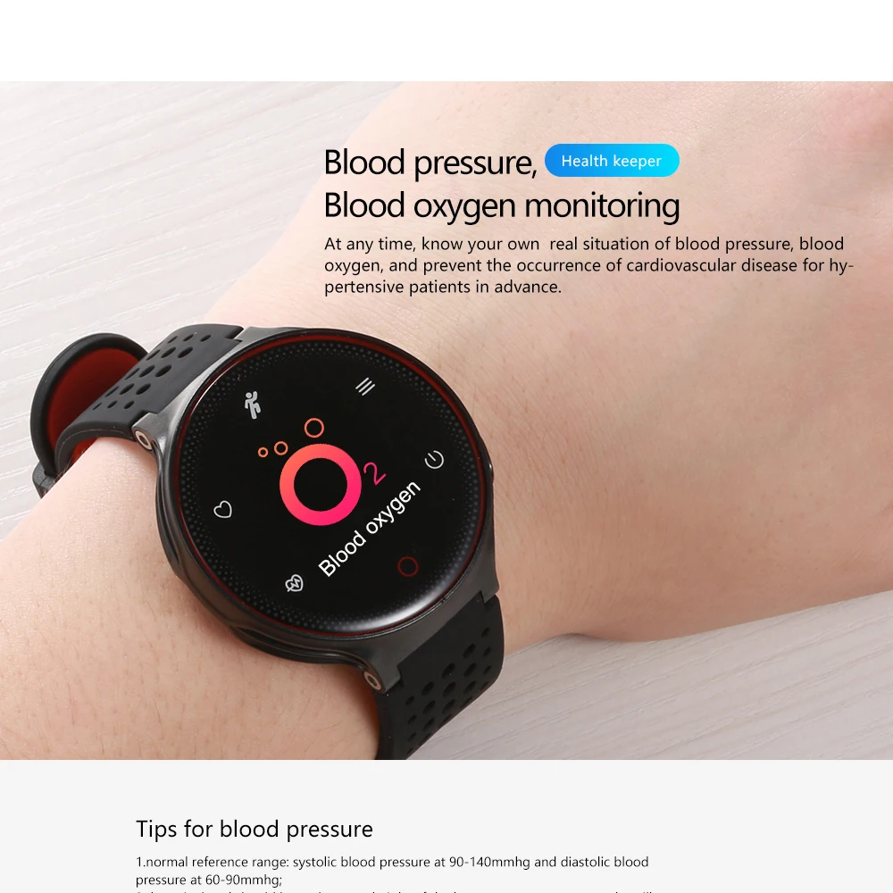 Водонепроницаемый smart watch мужские цвет кровяное давление монитор ip68 фитнес