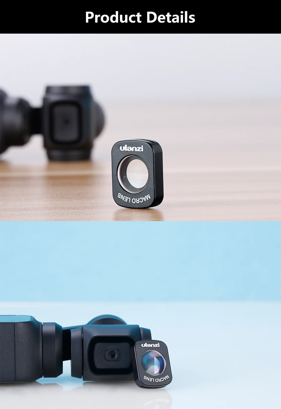 Ulanzi OP-6 OP-5 Osmo Карманный 10X Широкоугольный макро объектив HD камера магнитные линзы для Dji Osmo карманные аксессуары для Кардана