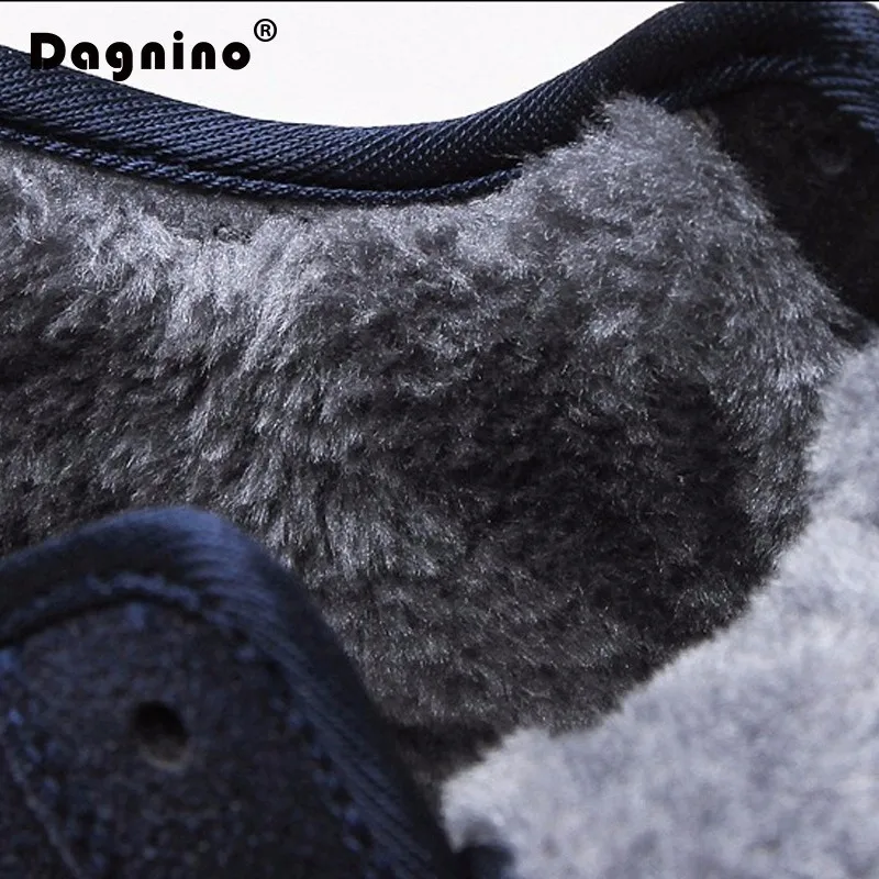 

DAGNINO New Brand Winter Mens Snow Boots 2017 Casual Plush Warm Comfortable Flock Men Massage Flat Sneakers Shoes Zapatos Hombre