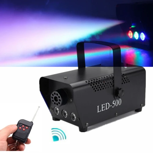 LED 500W Fogger Светодиодный 1500 Вт противотуманная машина/диско DJ Вертикальная дымовая машина с 24X9 Вт RGB 3в1 светодиодный свет/DMX 1500 Вт Fogger для бара Свадебные домашние Вечерние - Цвет: LED 500W Fogger