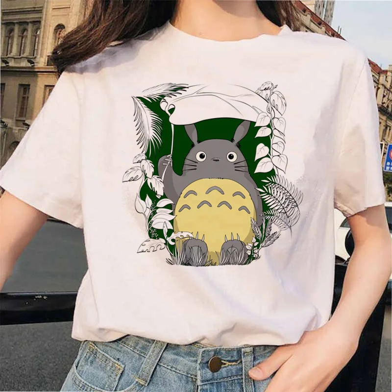 Totoro Унесенные призраками студия Ghibli femme Футболка японская женская ulzzang футболка аниме Хаяо Миядзаки женская футболка Харадзюку 90s